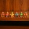 Set of 6 Wooden Musician Ganesha Design Statue Hand Painted Lord Ganesh Sculpture with Musical Instrument Ganpati Figurine for Gift Hindu God Idol Murti for Good Luck & Success (3 Inches)